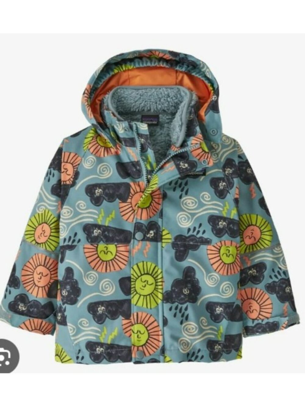 Patagonia Boys All Seasons 3-in-1 Jacket Fleece 2T Sherpa Lining Snap Closure